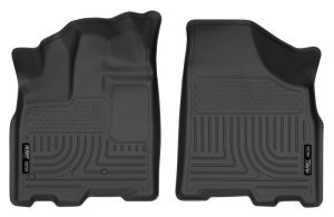 Toyota Sienna Floor Liners - Front - Husky Liners - WeatherBeater - Black - 2013